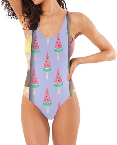 Cute Ice Watermelon Swimwear Monokini 