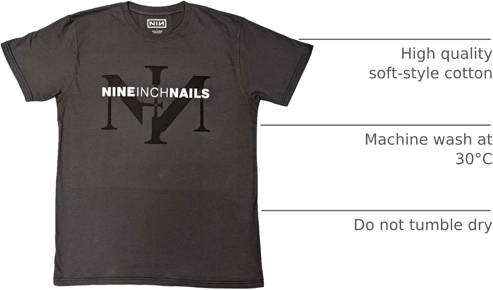 こうじ　Nine Inch Nails Tシャツ XL Amazon.com: Men's Nine Inch Nails Icon & Logo T-Shirt Small