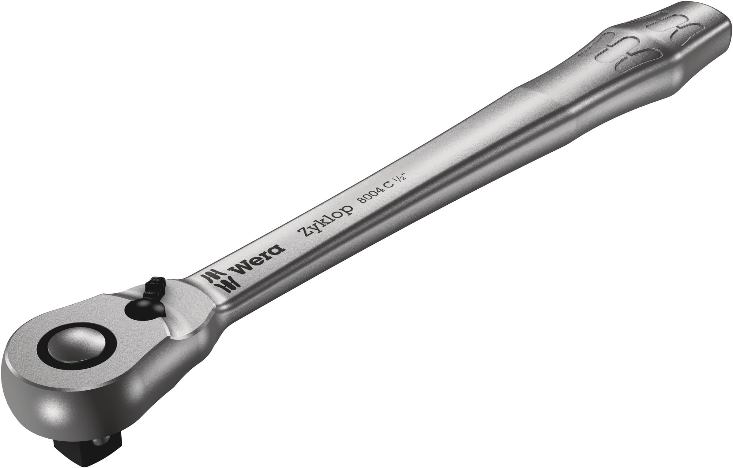 WERA 05004064001 8004 C Zyklop Full Metal Ratchet with Switch Lever, 1/2" Drive