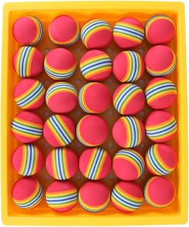 INOOMP 30 Pcs Indoor Playset Pet Toys Kids Golf Training Aid Pets Toys Indoor Sponge Balls Practice Ball Elastic Ball Training Ball Bouncy Ball Cotton Ball Toy Ball Child Accessories Soft