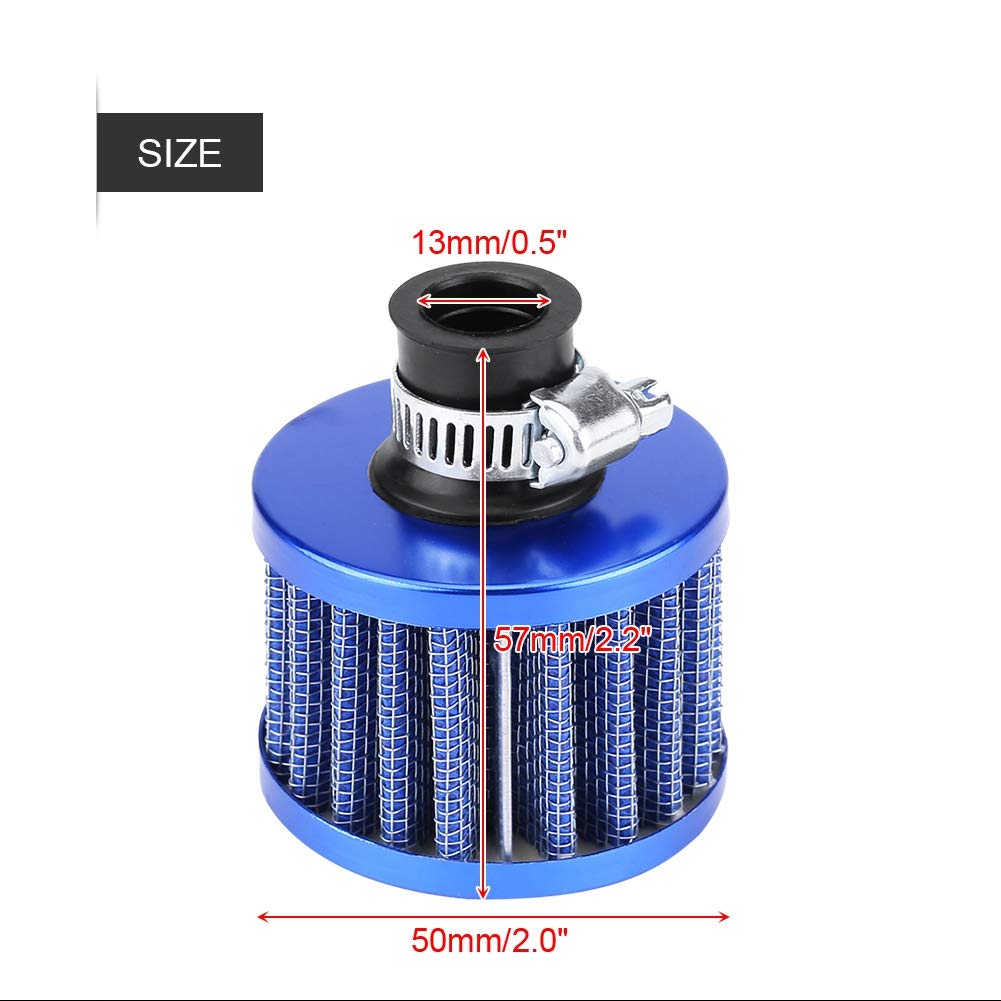 KEENSO Filtre D'admission D'air (Or)Filtre 'admission 'air Filtre à Air Universel 50 Mm Filtre à Induction Moto Air Or - Auto