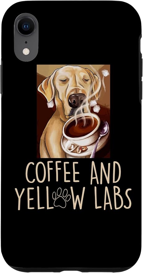 Amazon Co Jp Iphone Xr Coffee And Yellow Labs ラブラドールレトリバー 犬 カフェイン愛好家 スマホケース Electronics