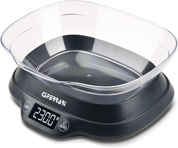 BILANCIA DA CUCINA IN VETRO E PLASTICA S26231 | Silicon Gadget