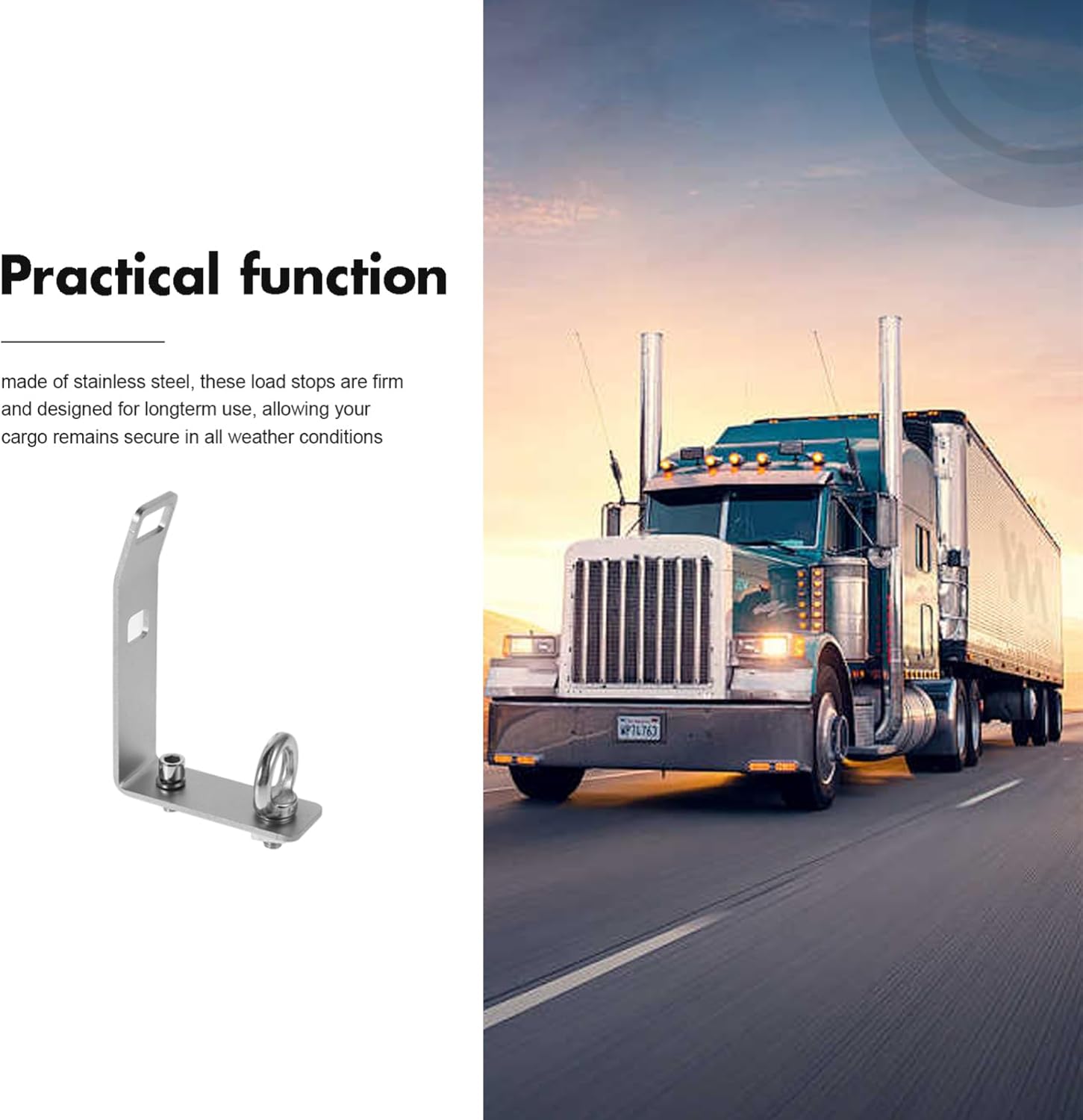 BESTOYARD 4sets Truck Bed Load Stops for Ladder Kayak Snowboard Slot Racks Accessories