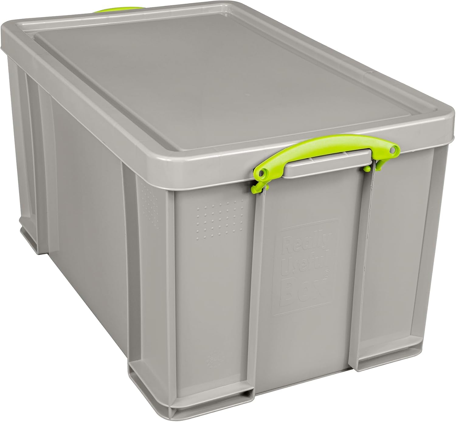 Really Useful Box Plastic Storage 84 Litre Recycled Dove Grey Single
