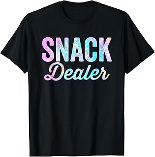 Snack Dealer Summer Camp Staff Daycare Worker Funny Tie Dye T-Shirt