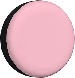 Cubierta de neumático rosa de color sólido, protección para todo tipo de clima para remolque, SUV, camión y más, 14, 15, 16, 17 pulgadas
