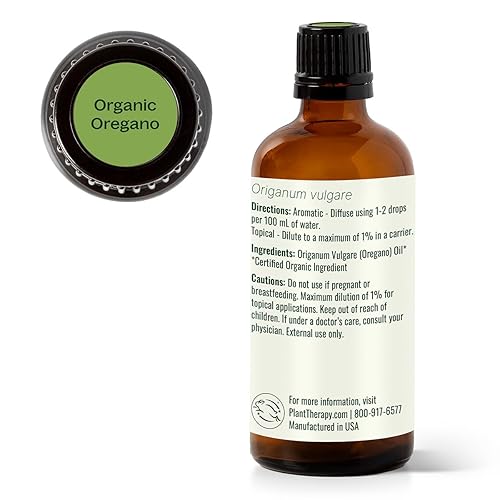 Vista 9 de Plant Therapy Aceite esencial de orégano orgánico 100% puro, certificado por USDA, orgánico, sin diluir, aromaterapia natural, grado terapéutico