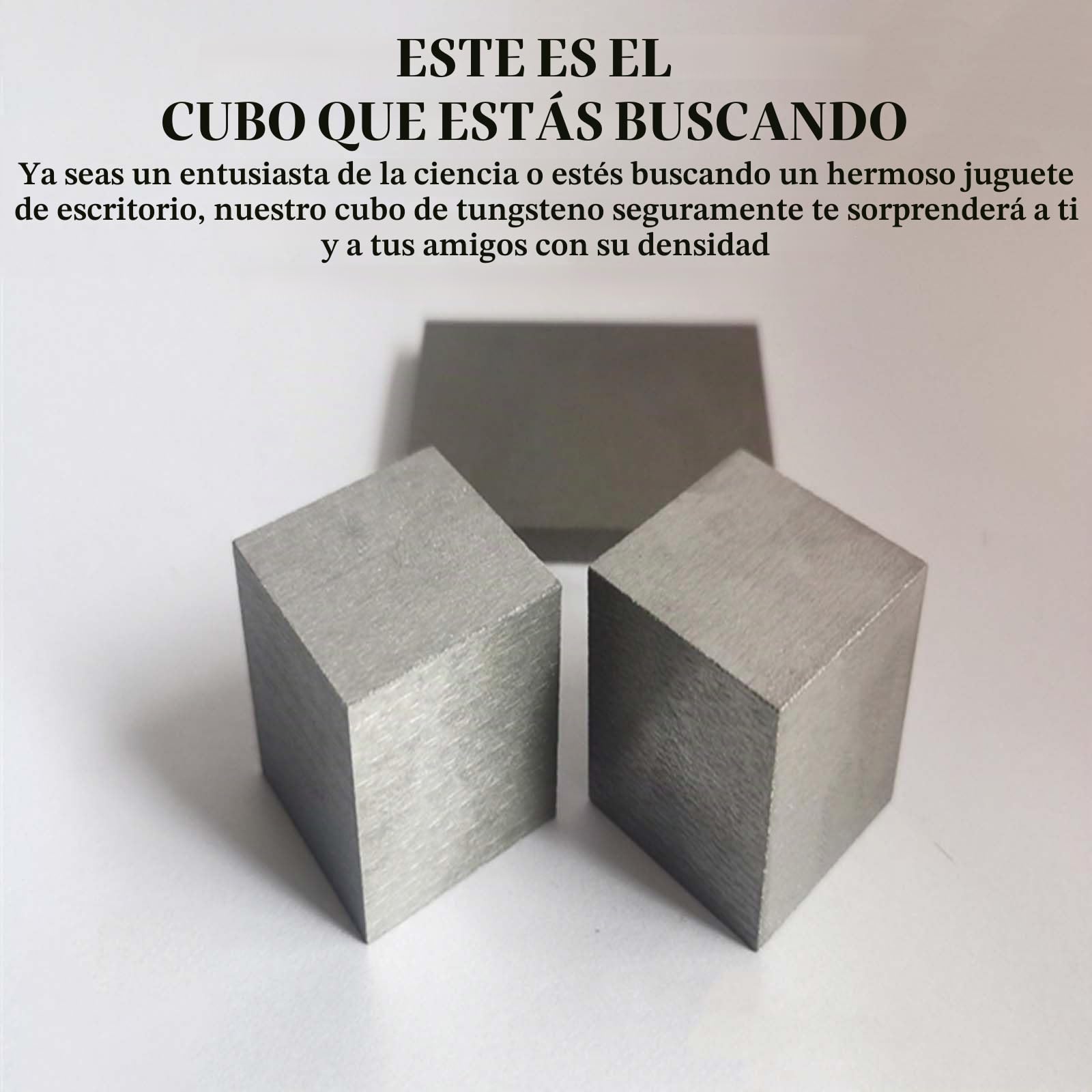 Cubo de tungsteno, cubo de tungsteno puro, cubos de metal en bloque de tungsteno adecuados for colecciones de elementos, experimentos de laboratorio,(20x20x20mm)