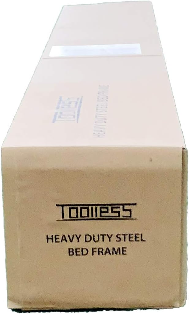  Basics Foldable Mattress Foundation/Box Spring with Steel Slats and Wood Legs, Tools-free Assembley, King: Furniture & Decor