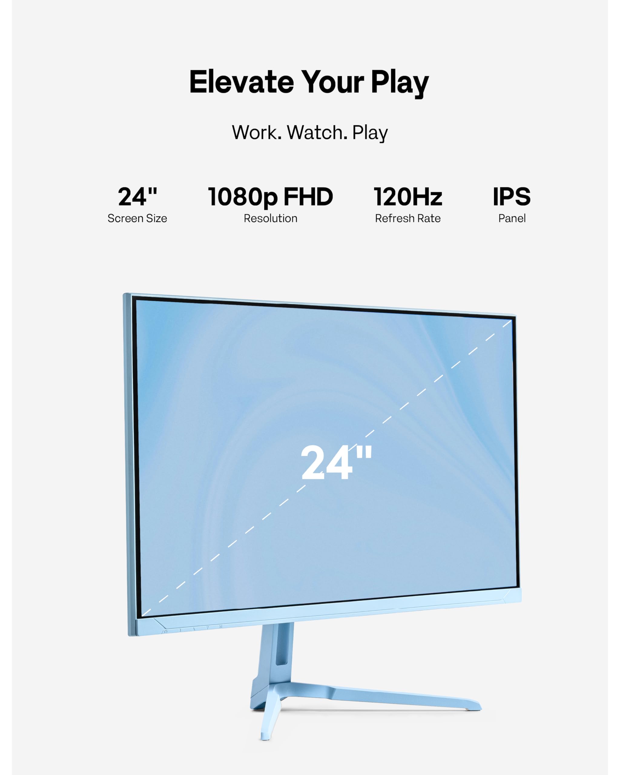 Amazon.co.jp: Pixio PX246 ウェーブブルー 24インチ 120Hz