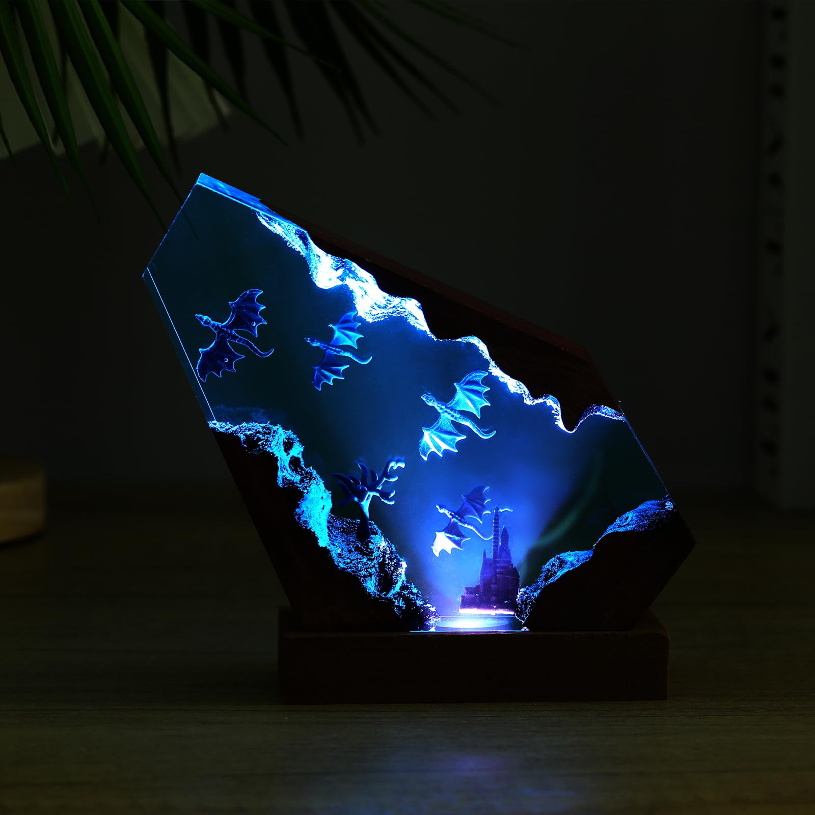 Epoxy Resin Dragon Light Lamp