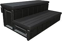 Vista 11 de Leisure Accents Escalón de lujo, para spa., 36 pulgadas, Gris/Beige