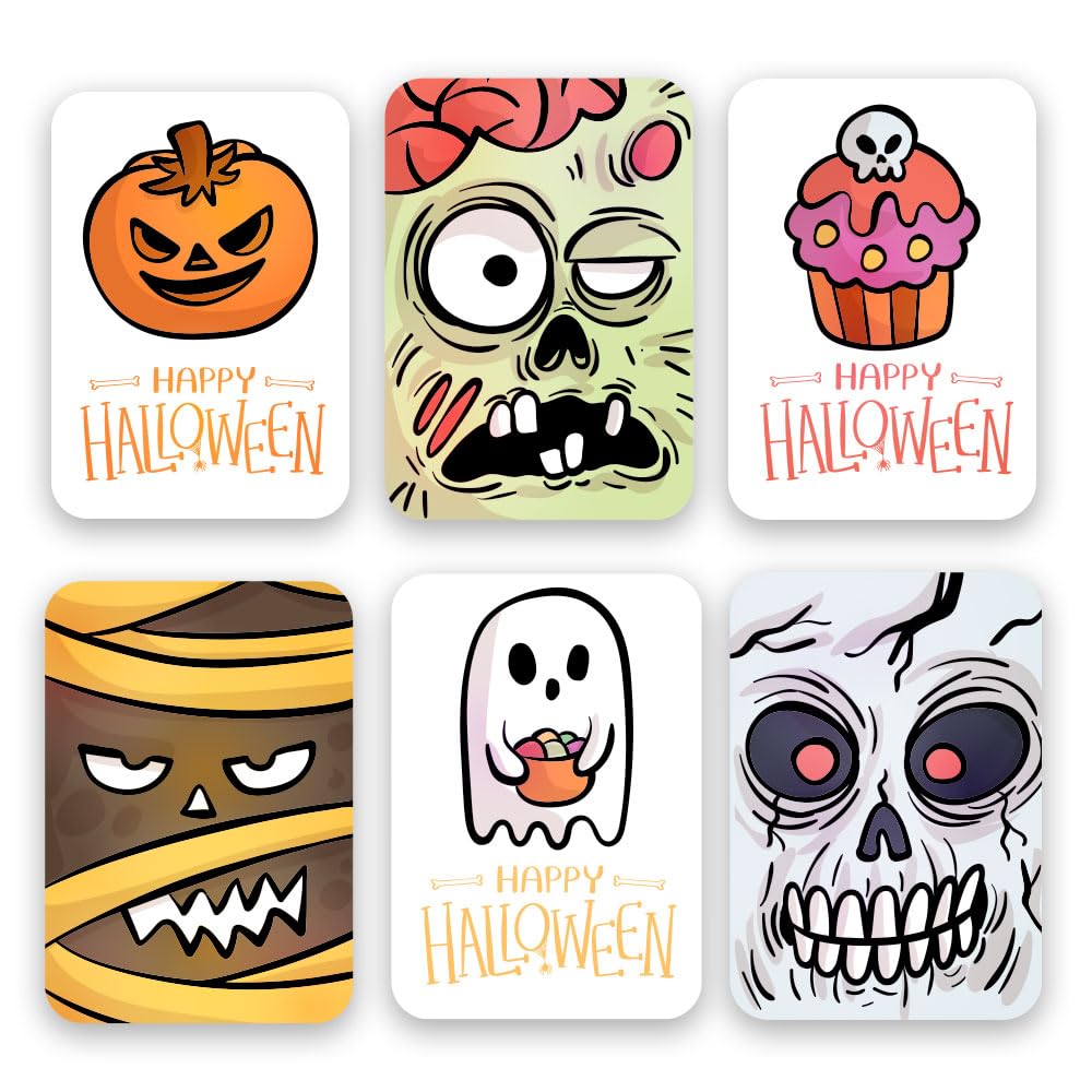 Festiko® Happy Halloween Stickers for Kids - 30 Stickers Count of 2 inches in 6 Unique Designs (Type 1), Halloween Stickers for Decorations (B0CLDBQZCP) Amazon Price History, Amazon Price Tracker