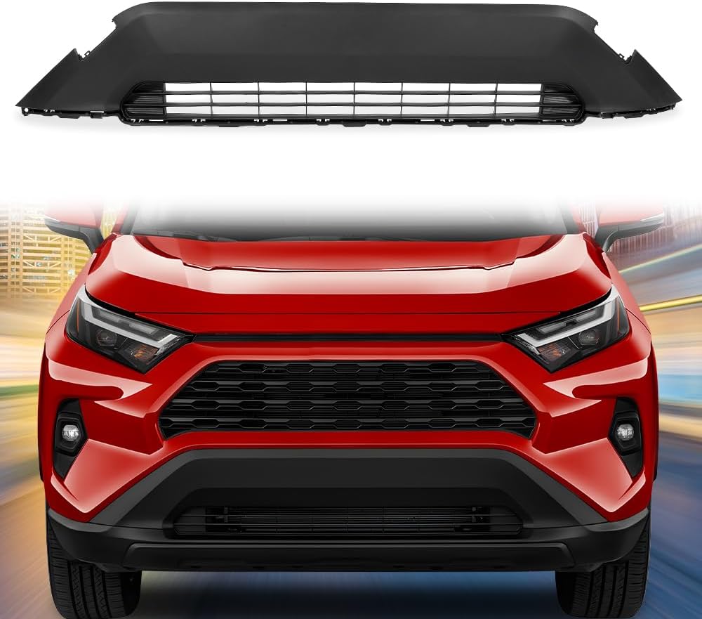 PIT66 Front Bumper Grille Lower Grill Compatible with Toyota Rav4 2019-2022 531130R090 TO1036203