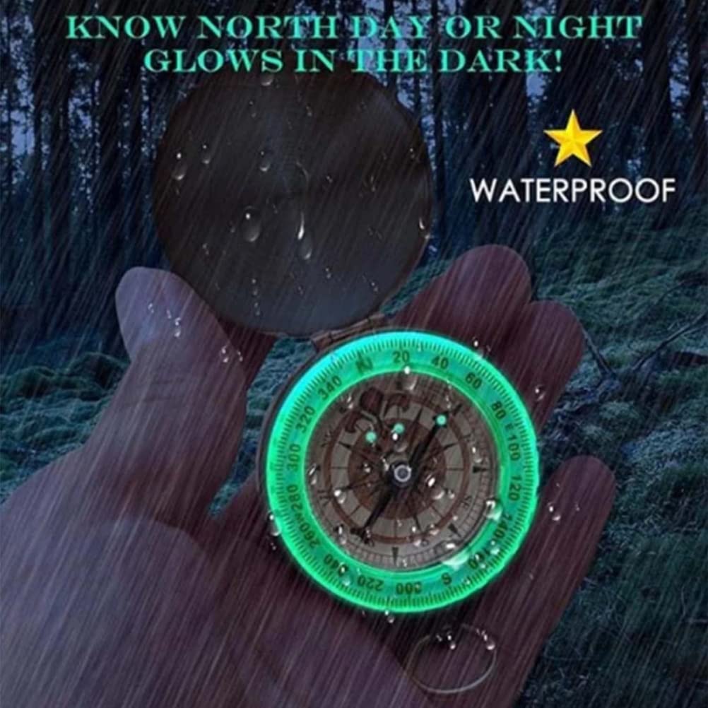 Luminous Compass Dad to Son Enjoy The Ride Camping Outdoor Activities Navigation Tool (a) - Image 7