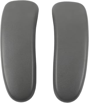 Grey Replacement Arm Pads for Aeron Classic Titanium Chairs & Stools