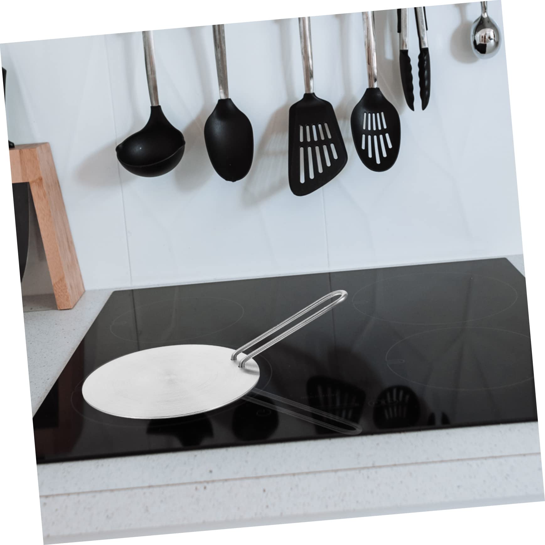 GRIRIW Heat Diffuser Induction Plate 18cm Metal Induction Cooker Adapter Plate for Electric Gas Stove