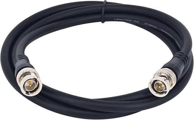 Kaunosta BNC Male to BNC Male 4K HD SDI Cable for BMCC Video Camera Monitor Recorder (1.5)