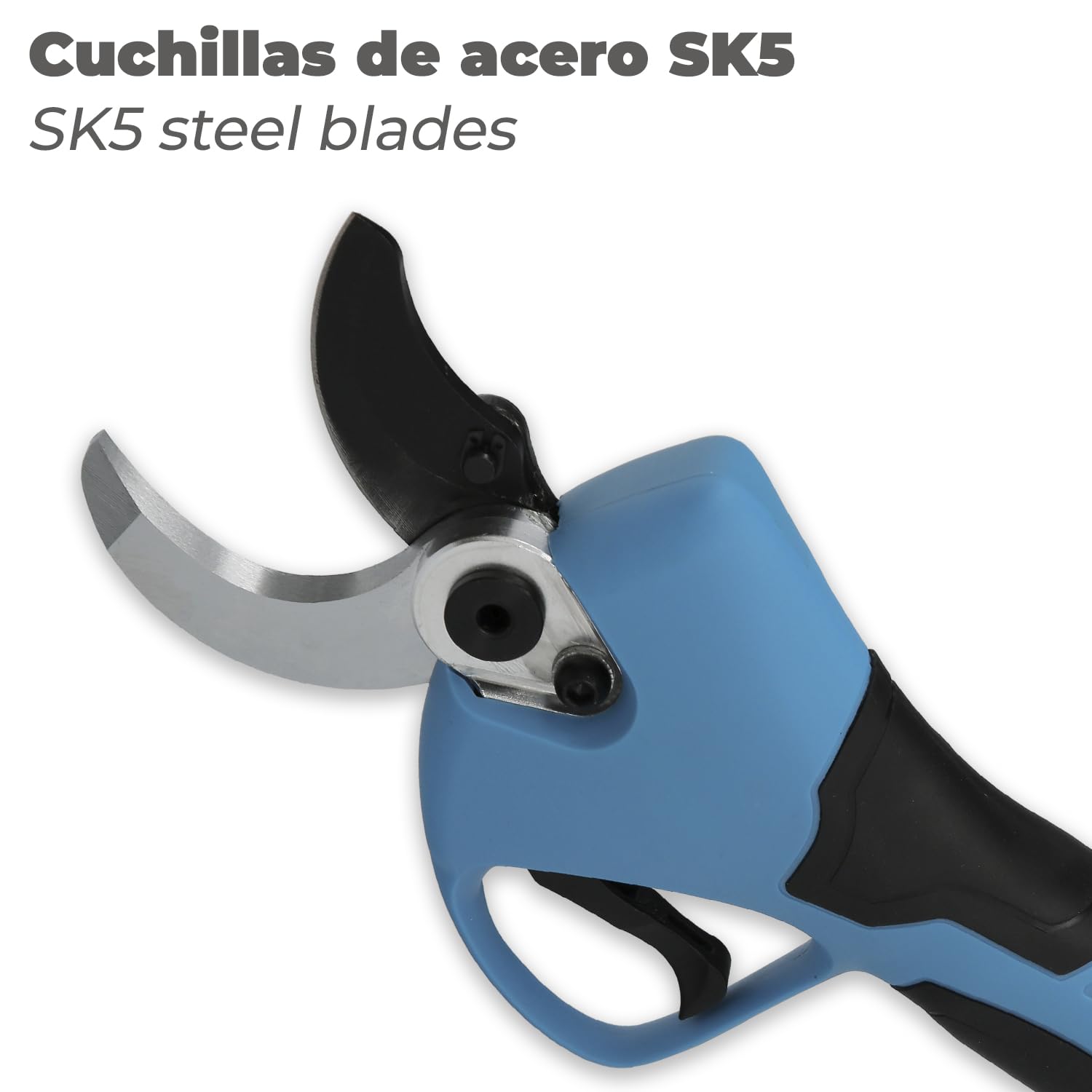 WOLFPACK LINEA PROFESIONAL Tijeras Podar A Bateria 21 Volt. Con 2 Baterias 2 A/h Mango Engomado, Ø Corte 40 mm.Con Maletín