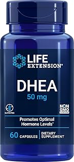 Life Extension DHEA - For Hormone Balance, Immune Support, Anti-Aging, Cardio, Circulatory & Bone and Sexual Health - Dehydroepiandrosterone For Memory Support - Non-GMO - 60 Capsules