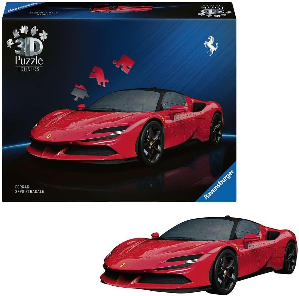 Ravensburger Iconics: Ferrari SF 3D Puzzle for Kids 8+