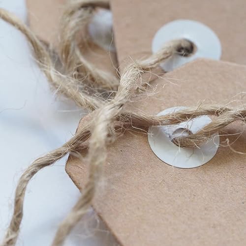 Miniatura 6 de Cuerda de yute de 1000 pies de 0.118 in de grosor natural para jardín, cuerda resistente para jardinería, agrupación, manualidades, manualidades,