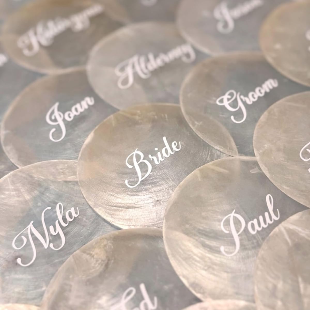 Personalized Shell Name Place Cards Personalized Wedding Place Card Shell Name Place Cards for Wedding (20Pcs)