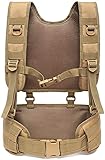 FIRECLUB Tactical Vest MOLLE 1000D Nylon Vest Belt (Sand)