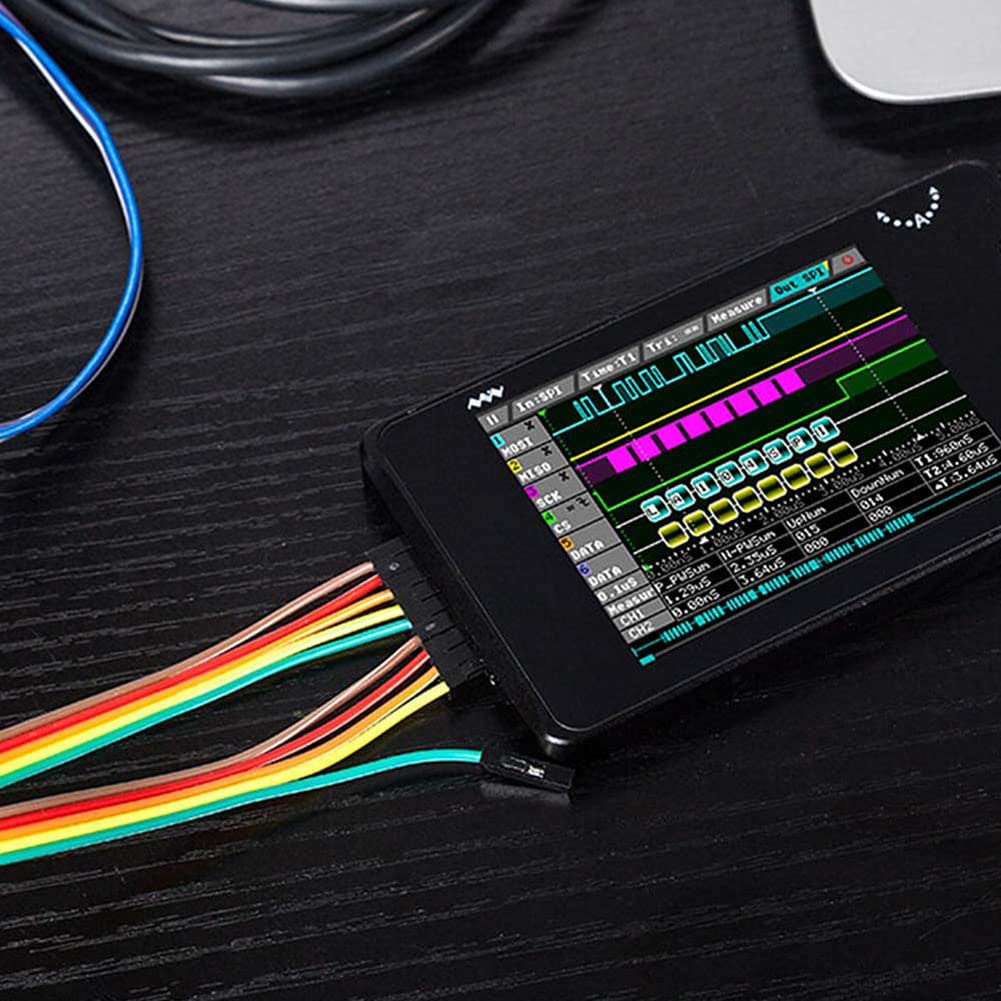 Logic Analyzer LA104 Taschenformat, tragbar, SPI I2C UART 100 /S, maximale Prozentrate