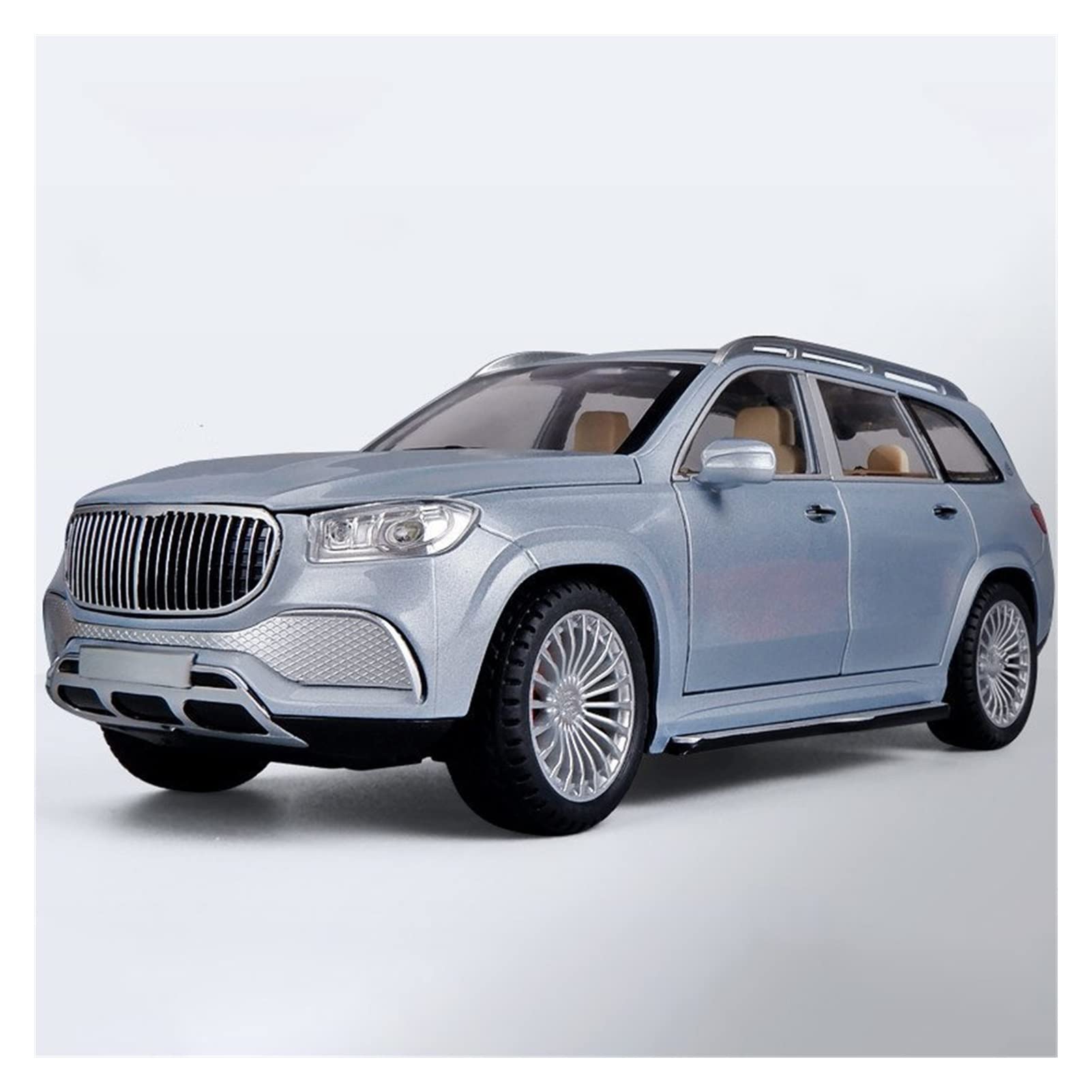 Voiture Jouet 1:24 en Alliage Maybach GLS600 de Collection Gris