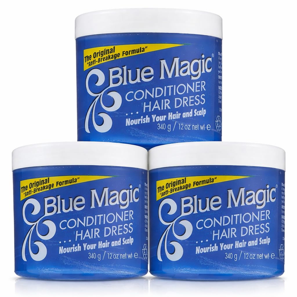 Blue Magic Hair Conditioner, Original Conditioning Formula, 12 oz (Pack of 3)