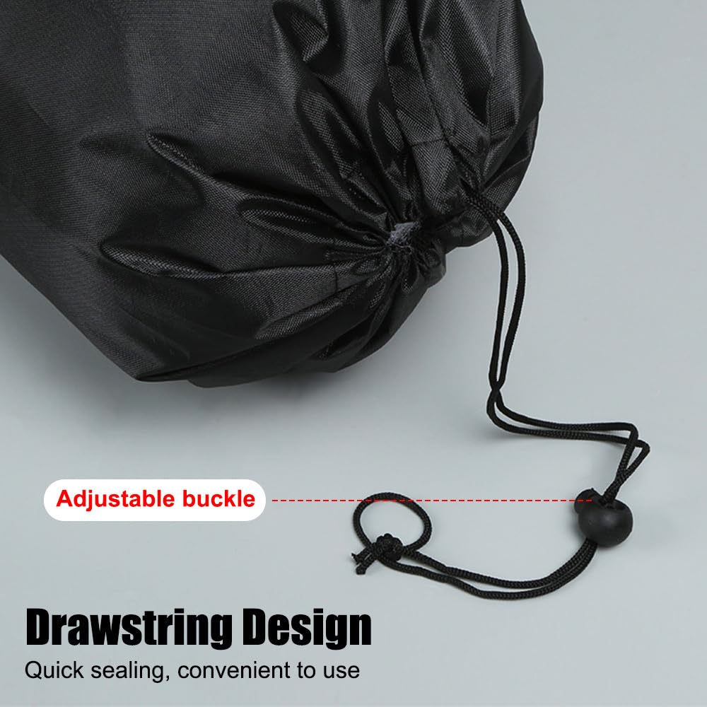 MiOYOOW Bolsa de transporte para silla, 2 bolsas de almacenamiento plegables para silla de camping con cordón y asa para guardar paraguas, trípodes, cañas de pescar, tapetes de yoga
