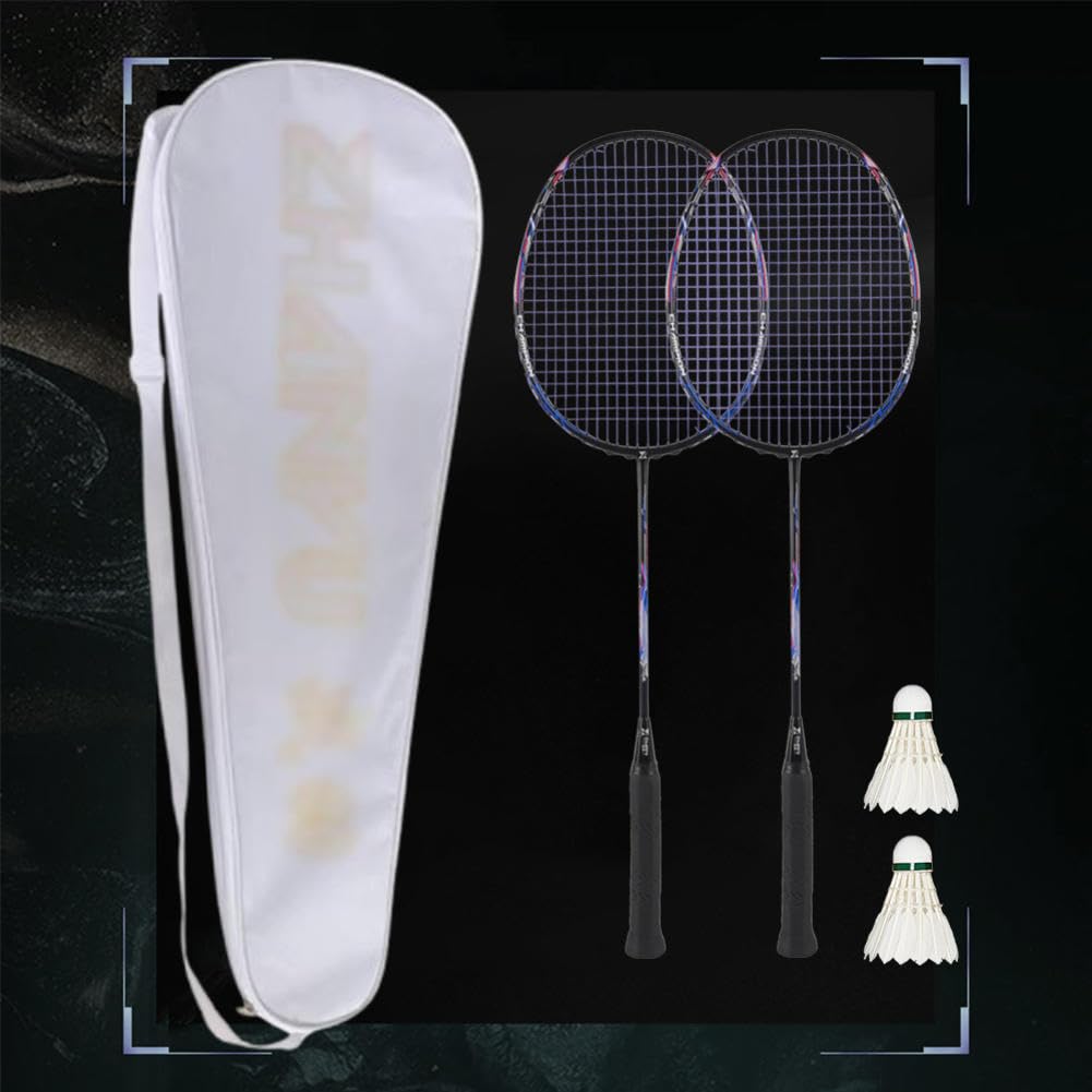 Badminton Racquet,Badminton Rackets,Full Carbon Fiber Ultra Light Professional Competition Durable Offensive Racket,Suitable for Outdoor Fitness and