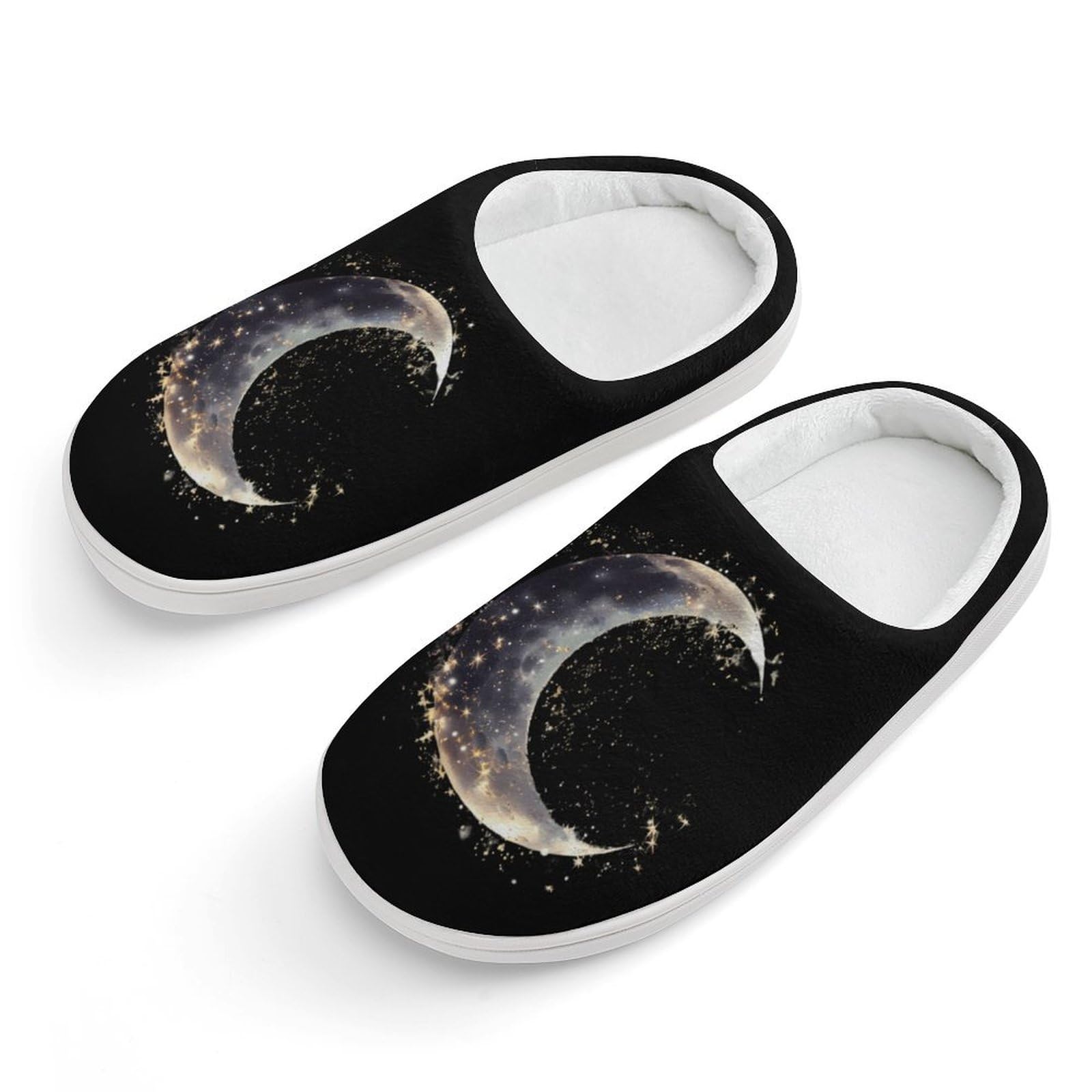 Moon And Stars Cute Cotton Slippers Anti-slip House Shoes Funny Slipper Indoor Outdoor