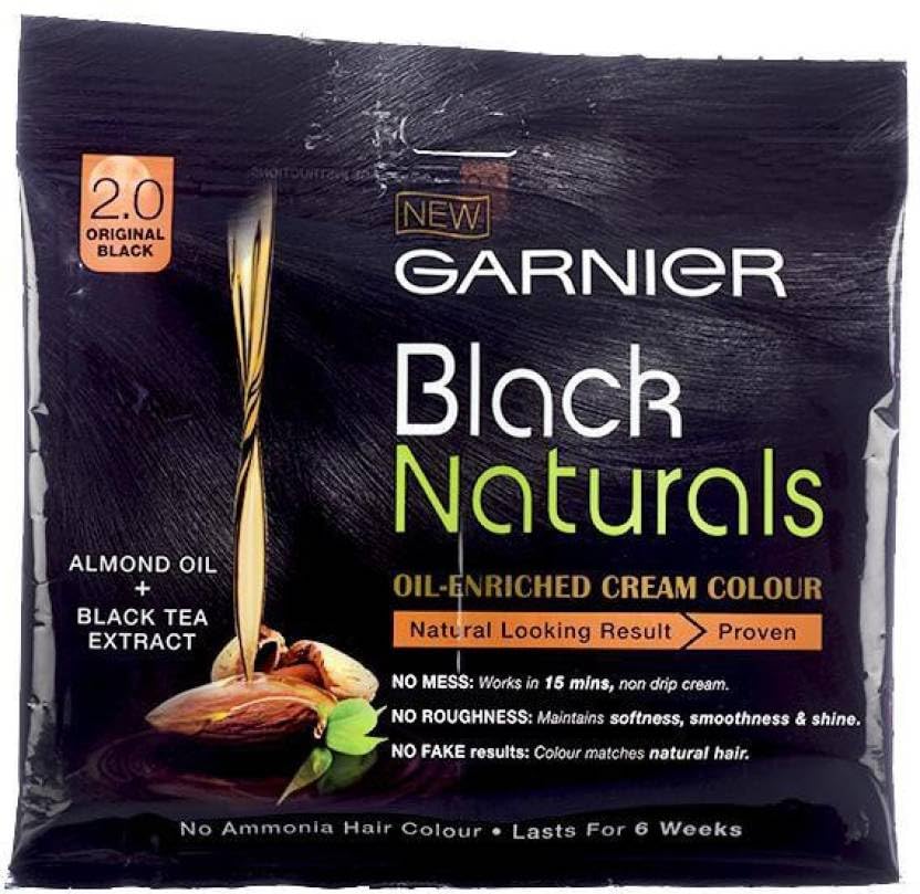 GARNIER Natural 2.0 Original Black Oil-Enriched Cream Colour 20ml