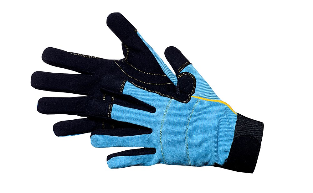 JAH gants en tricot coton/polyamide avec picots PVC – prise antidérapante pour l’entrepôt, le montage et l’expédition