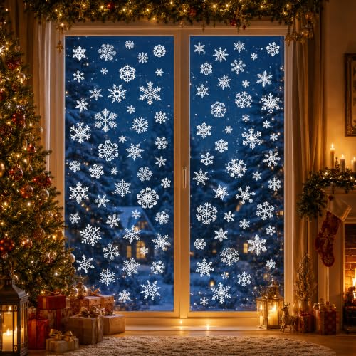 Christmas Snowflakes Window Clings for Christmas Decorations 152Y8ENXK2ON5, 10% Stock:1000 - image 8