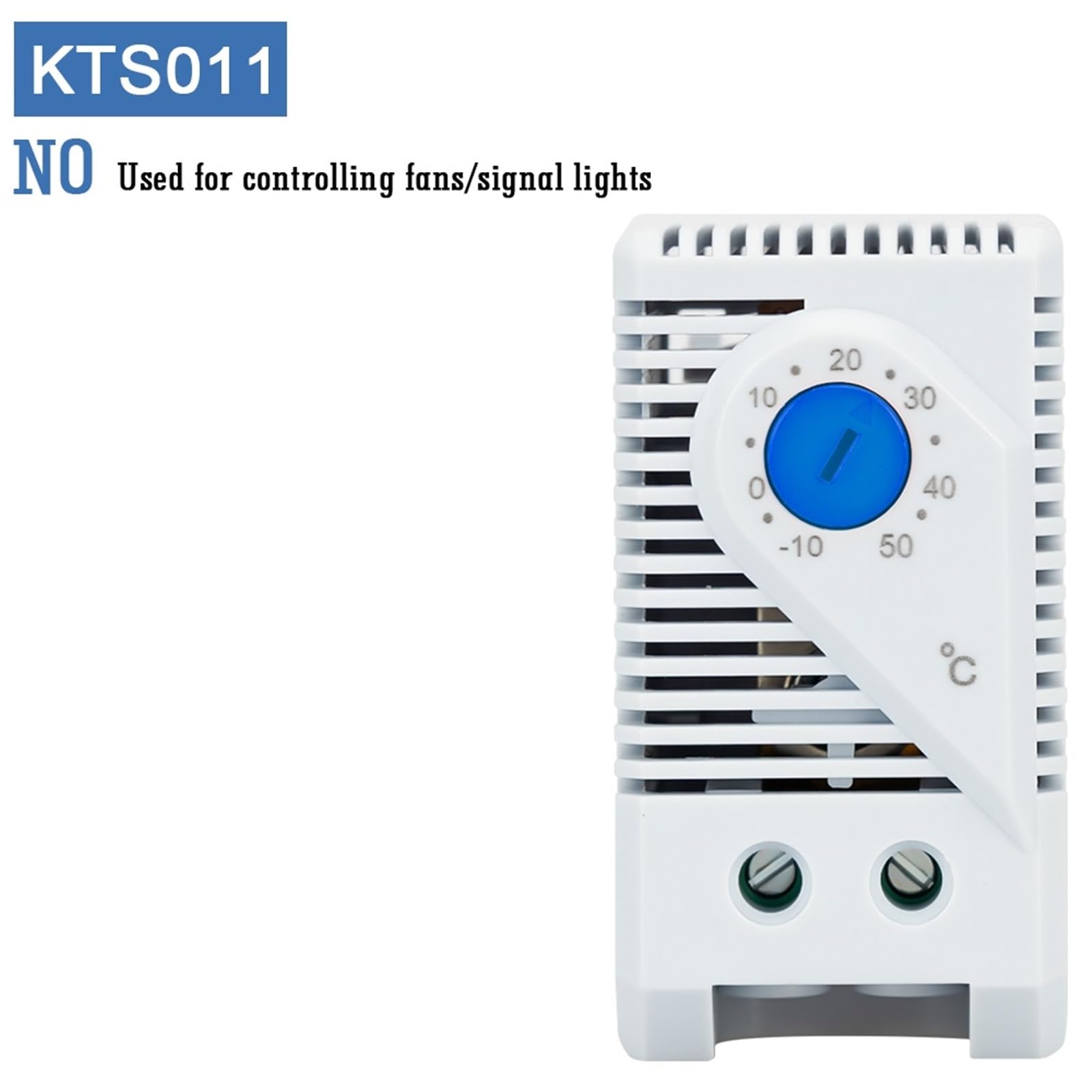 3 pezzi Regolatore di temperatura for armadietto su guida DIN Termostato industriale KTO011 KTS011 Termoregolatore meccanico da 0 a 60 gradi centigradi(NO -10 to 50 degree)