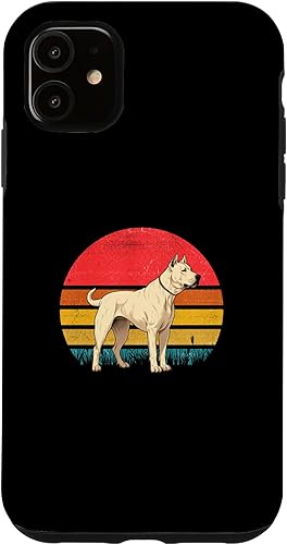 Vista 7 de iPhone 12/12 Pro Dogo Argentino Sunset Retro Dog Vintage Design Mom Dad Kids Case