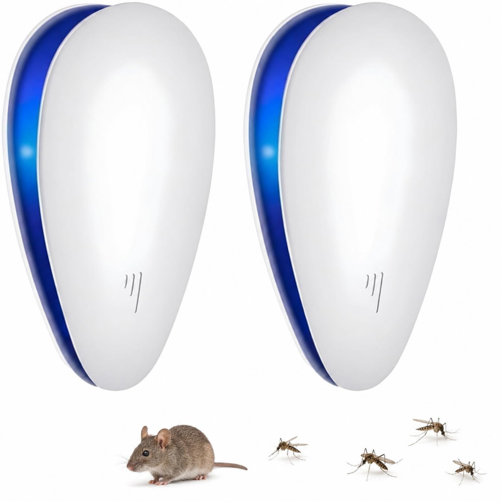 AAFGVC Repellio Ultrasonic Plugs Pest Repellent 2025 Plug In Pest Repeller for Mice Mosquitoes Spiders Ants Moths Indoor Home Office Garage (2 pcs)