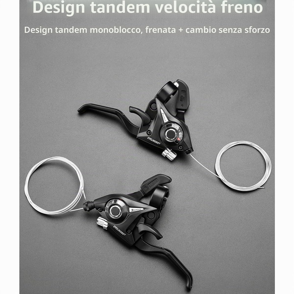 Set leva del cambio per bicicletta, leva del cambio per mountain bike, leva del freno per bicicletta (3x7, 21 velocità) per mountain bike, bici da corsa, MTB, BMX