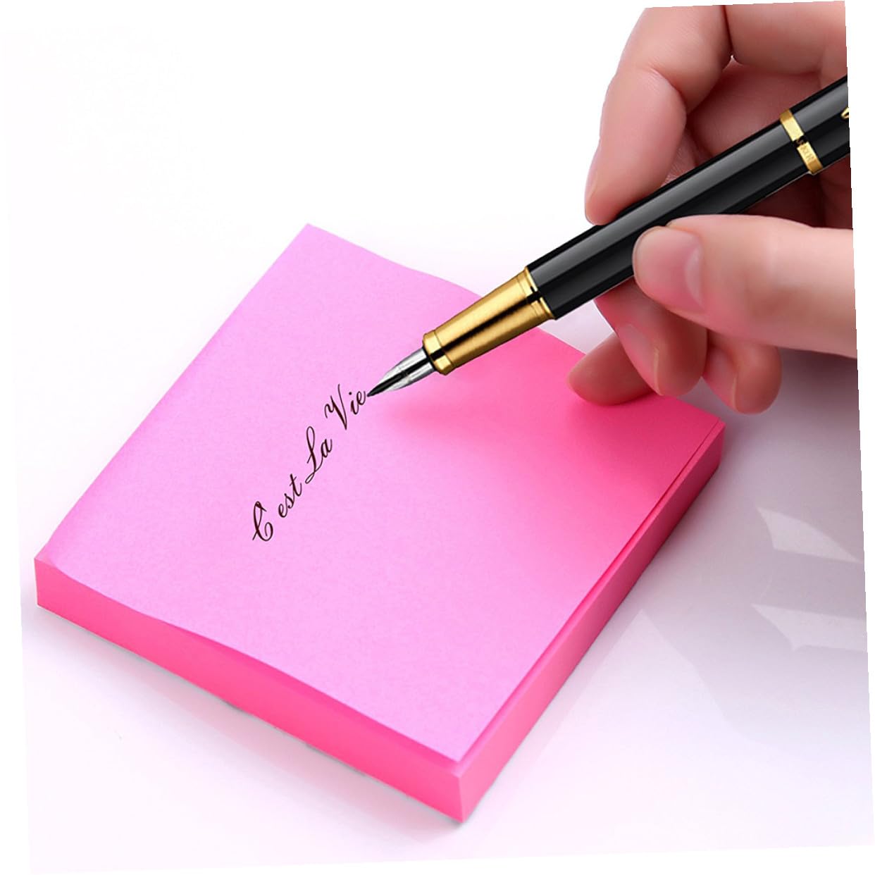 PLAFOPE Bloc-Notes Autocollants Carrés 3 X 3 en Papier Recyclable, 12 Blocs de 100 Feuilles Faciles à Coller pour Surfaces de Bureau et Tablettes