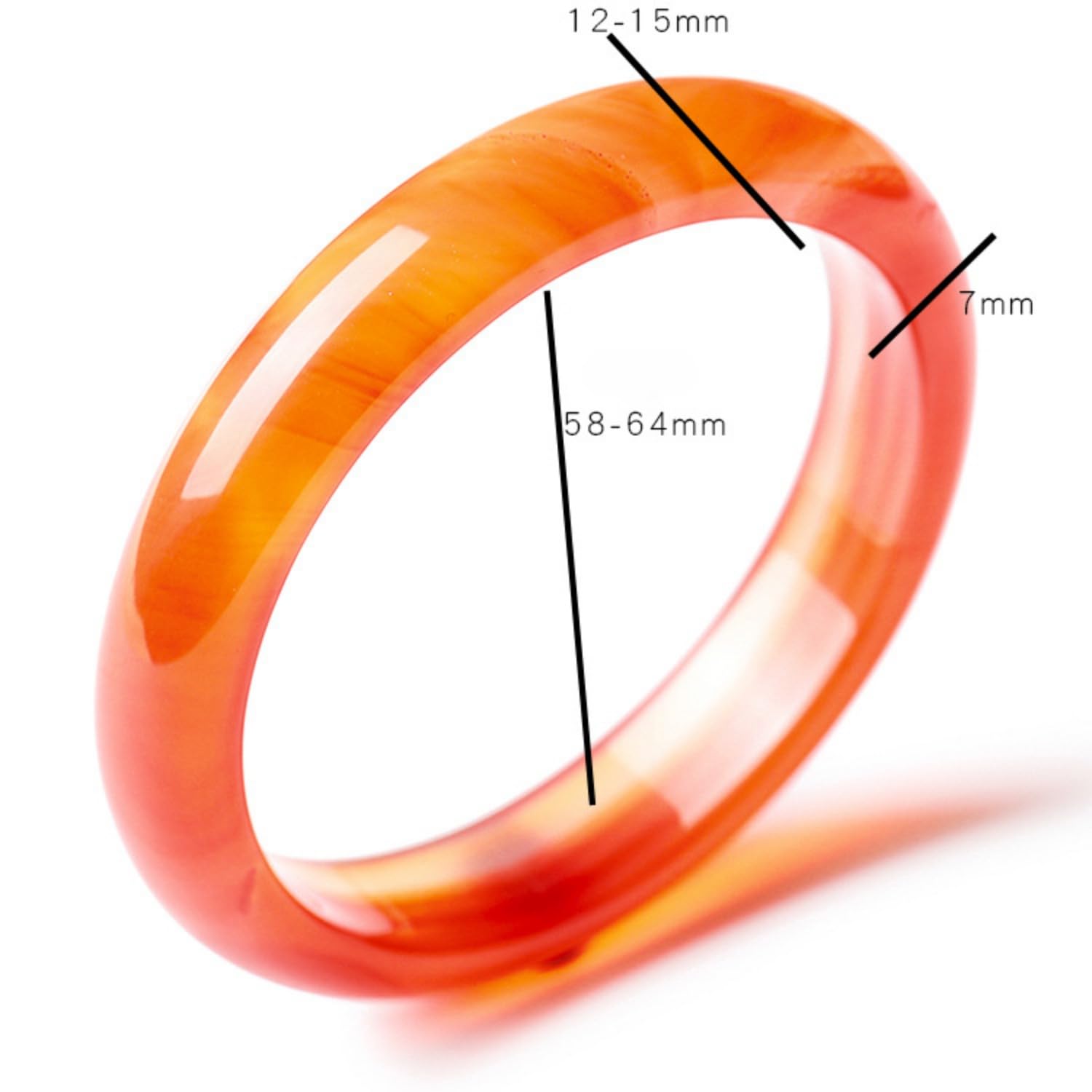 Bracciale di Gemma di gemella Rossa per Le Donne Bangle, Naturale e Delicato, Ottimo per Un Regalo di Mamma
