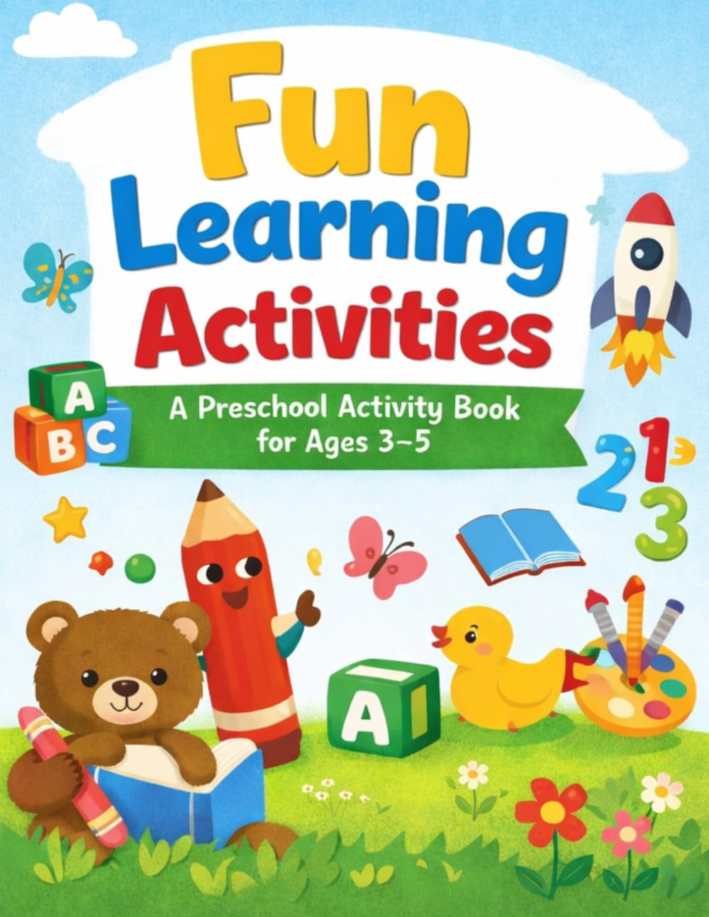Fun Learning Activities: A Preschool Activity Book for Ages 3–5
