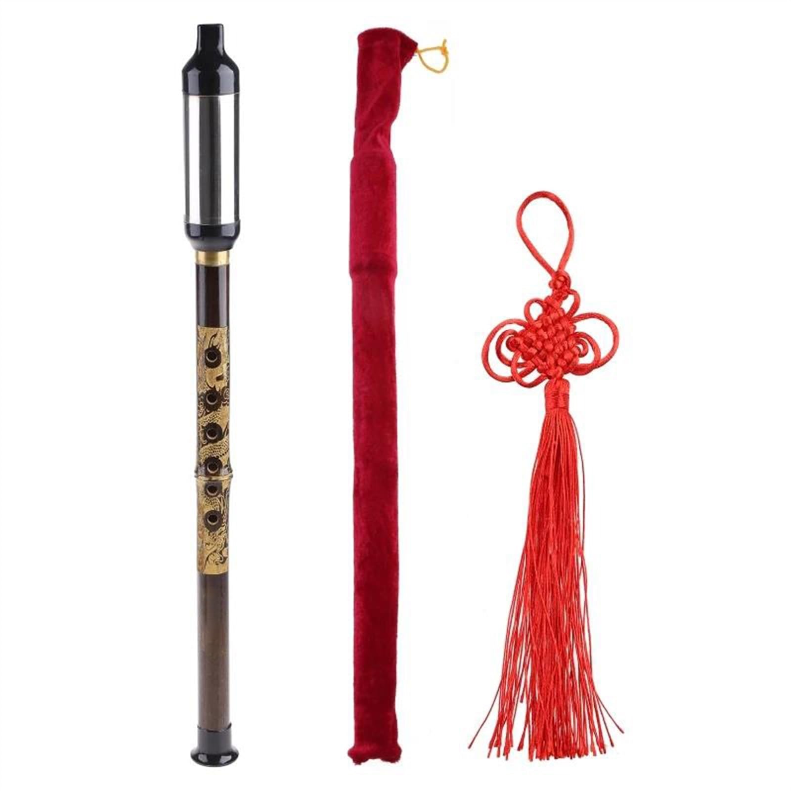 Flauta de bambú profesional Flautas De Viento De Madera Bawu Para Instrumento Musical De Tubo Clave Flauta De Bambú