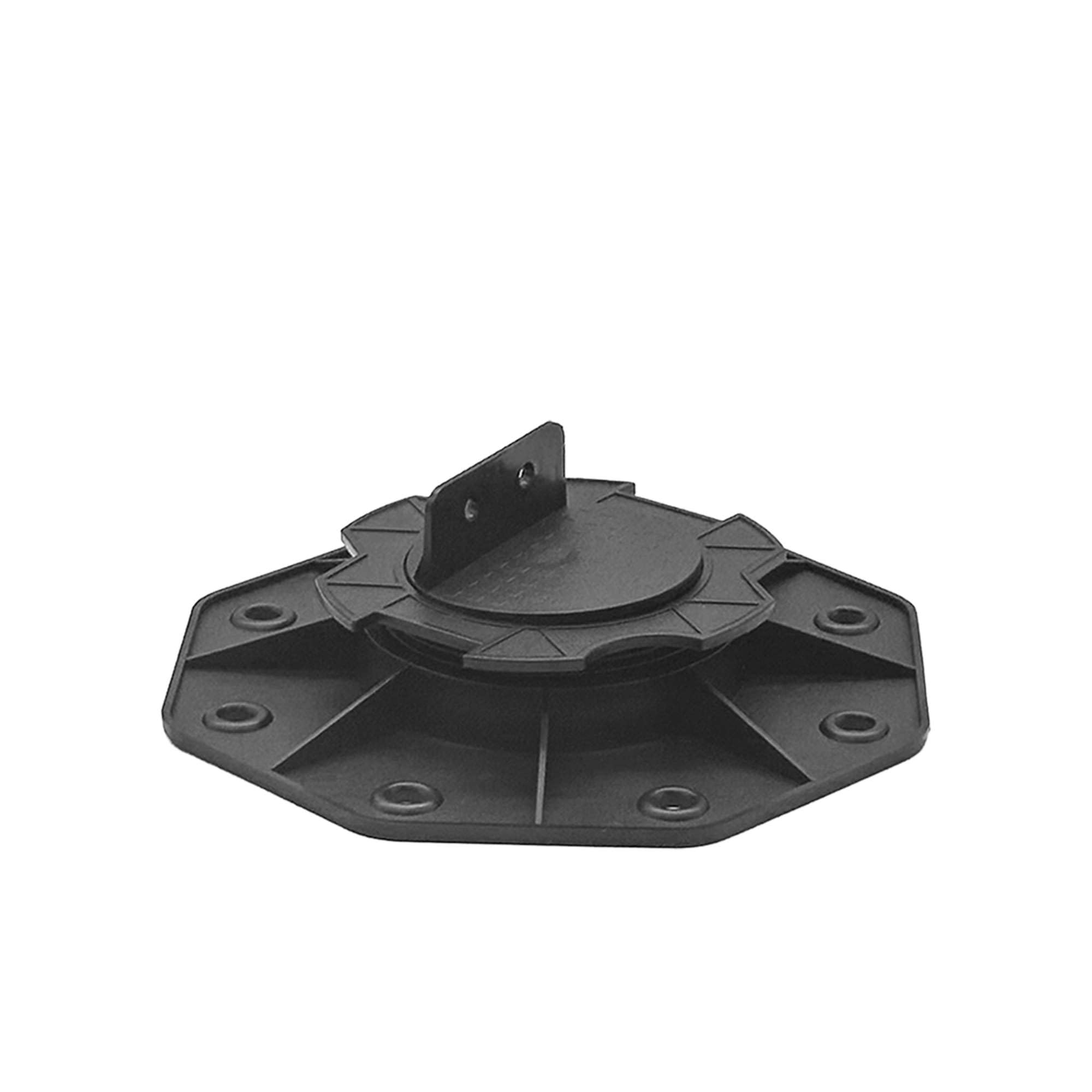 Nicoman Adjustable Deck Support Pedestal, Black, Plastic, for Elevated Decking and Joist Systems (Deck Pedestal - 10 Pack, 18-30mm)