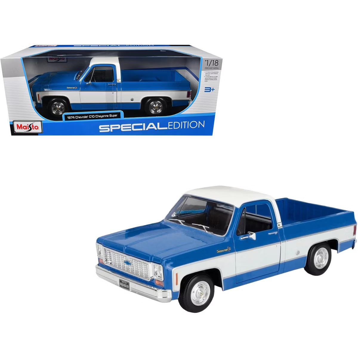1974 Chevrolet C10 Cheyenne Super Maisto 1:18 Scale Die-Cast
