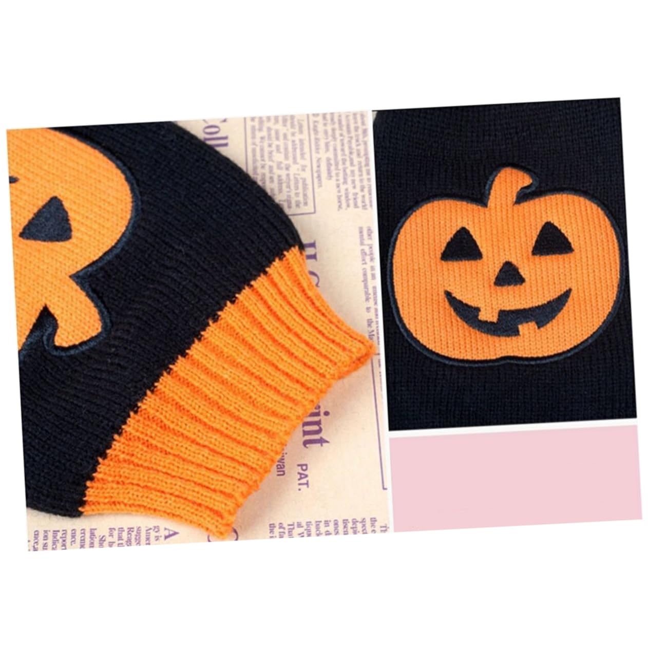 BESPORTBLE Pull pour Animal De Compagnie 3 Pièces Costume De Citrouille Dhalloween pour Petit Chien Chiot Pull Chaud Confortable Et Extensible
