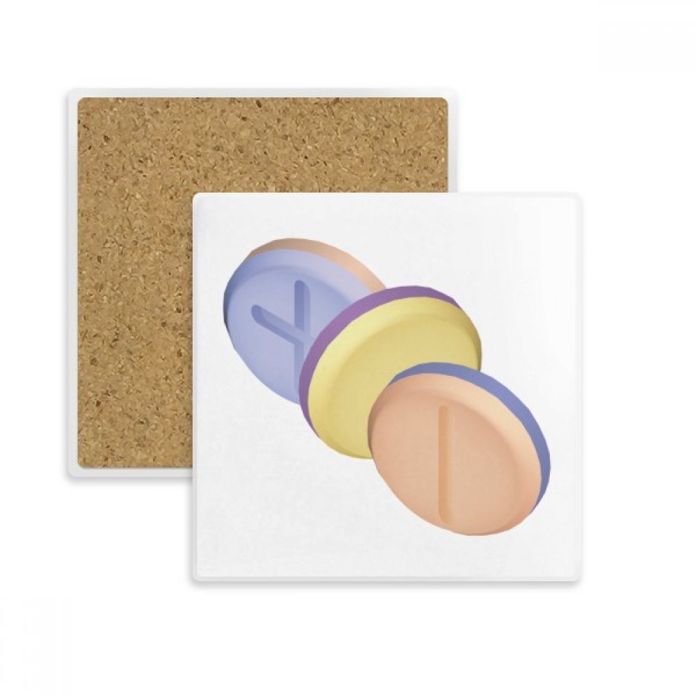 Coaster absorbant motif pilule original, l'idée cadeau idéale pour un proche
